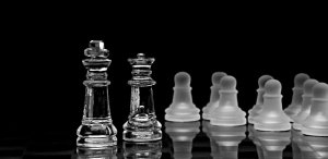 Schachfiguren: Auf der Flucht